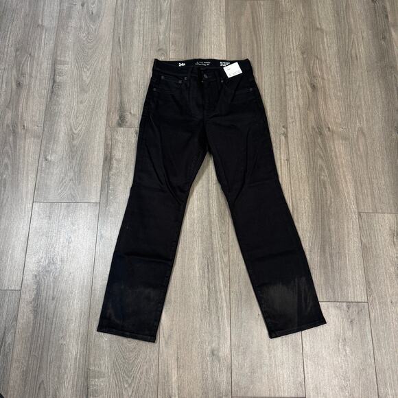 J.Crew 2003 Petite Slim Jean SZ 24P Black Classic Mid-Rise Super Stretch Zip Fly - Picture 3 of 8